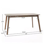 Tavolo da Pranzo in Legno Anne Mid-Century Modern