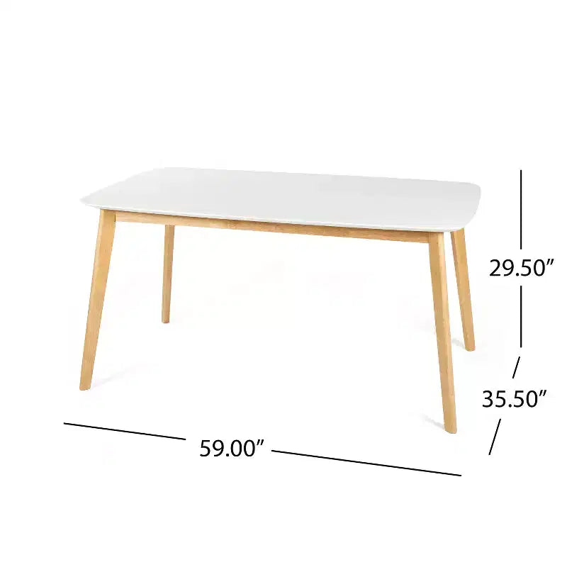 Tavolo da pranzo in legno stile moderno di metà secolo