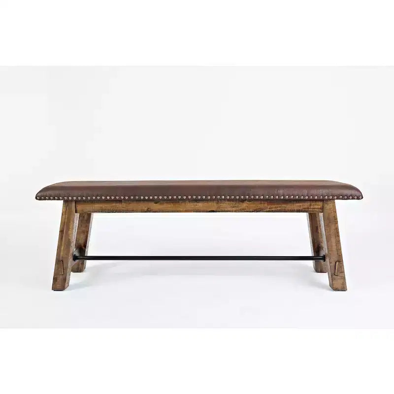Distressed Industrial 56 Distressed Wood Bench