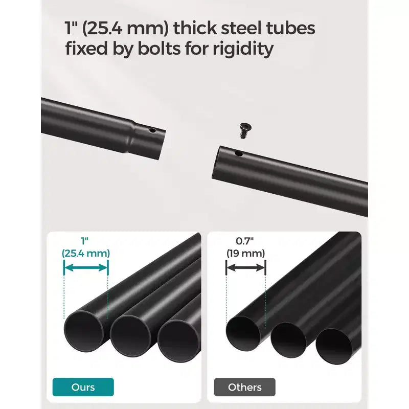 Appendiabiti a doppia asta con ruote - Resistente, 2 freni, ripiano in rete. Ogni asta superiore supporta 35 kg, ideale per appendere abiti