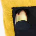 18 Pouf cubo ottomano moderno con poggiapiedi rivestito in velluto Sgabello piccolo da trucco con telaio in legno Pouf per soggiorno, camera da letto, ingresso