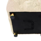 18 Pouf cubo ottomano moderno con poggiapiedi rivestito in velluto Sgabello piccolo da trucco con telaio in legno Pouf per soggiorno, camera da letto, ingresso