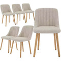 Modern Dining Room Kitchen Chairs, Upholstered Fabric Side Chairs for Living Room