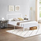 35.6 cm Bed Frame for approx. 152 × 203 cm mattress with Headboard, Metal Platform Bed, 30 Min Assembly