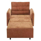 Poltrona Letto 3 in 1, Divano Letto Estraibile Extra Lungo da 80 Pollici, Divano Letto Singolo in ciniglia con Tasche portaoggetti
