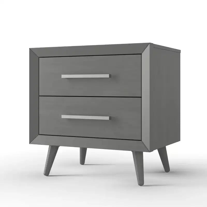Comodino a 2 cassetti Cranbrook per cameretta o camera da letto, cassetti grandi, realizzato in robusto legno di pino, atossico, finitura sicura per bambini