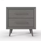 Comodino a 2 cassetti Cranbrook per cameretta o camera da letto, cassetti grandi, realizzato in robusto legno di pino, atossico, finitura sicura per bambini