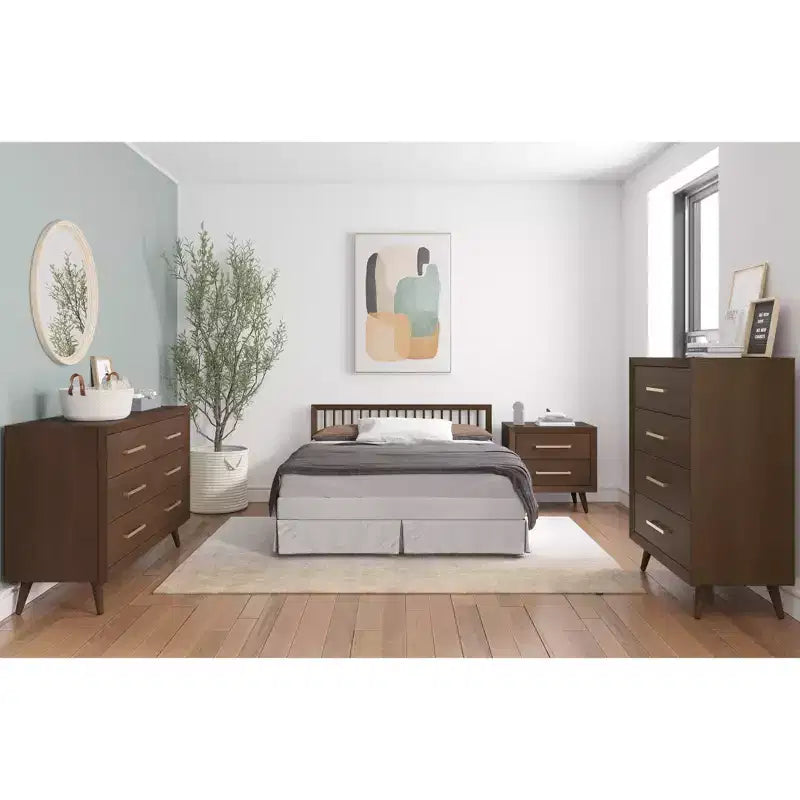 Comodino a 2 cassetti Cranbrook per cameretta o camera da letto, cassetti grandi, realizzato in robusto legno di pino, atossico, finitura sicura per bambini