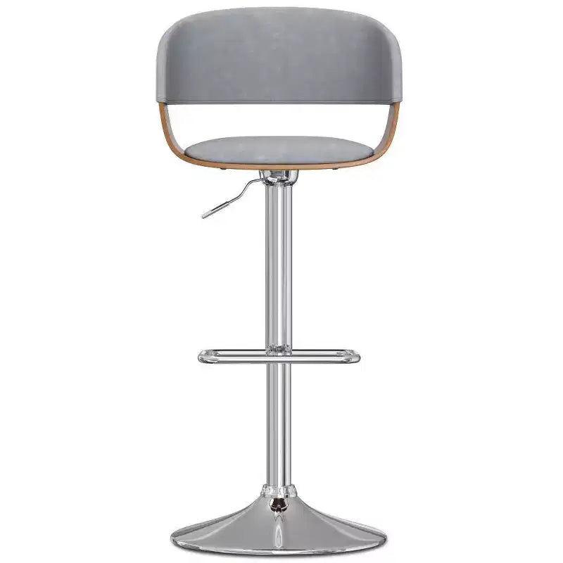 Sgabello da bar girevole regolabile grigio pietra
