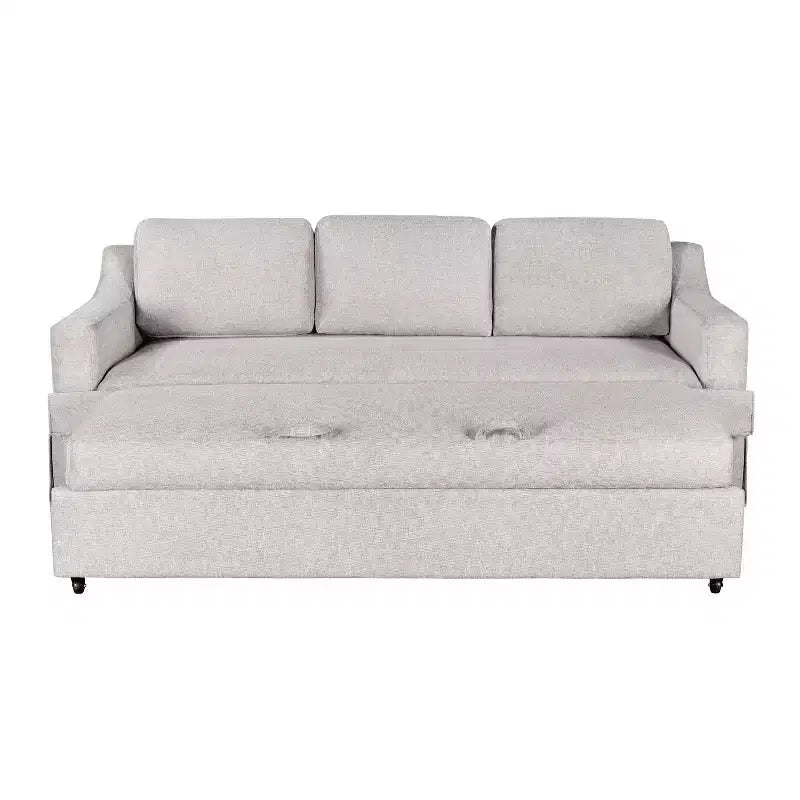 Divano Letto Hans con Materasso a Molle: circa 152 × 203 cm, divano trasformabile con materasso a molle interne