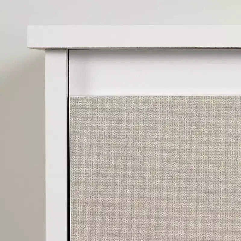 Cassettiera doppia a 6 cassetti bianca/beige