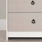 Cassettiera doppia a 6 cassetti bianca/beige