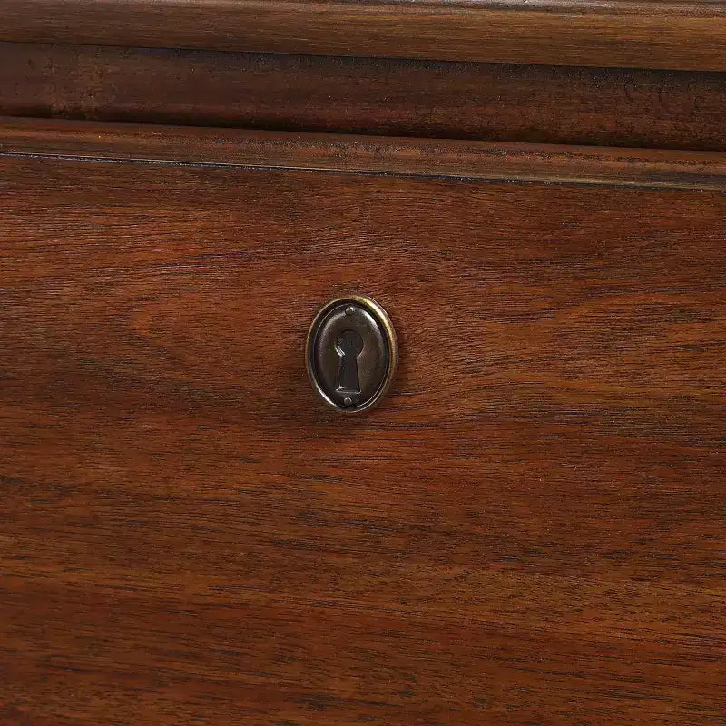 Cassettiera Cambridge marrone: stile transitorio, guide in metallo, fermi di sicurezza, nessun assemblaggio richiesto