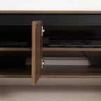 Mobile TV per televisori fino a 60" noce naturale: mobile porta TV in truciolato laminato