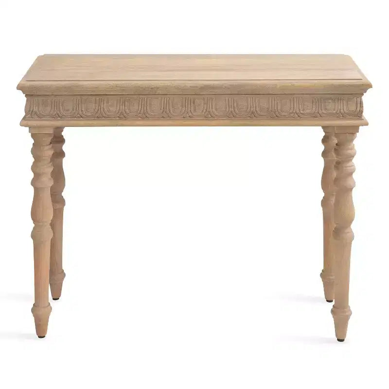 Patresa Rectangle Wood Console Table, 36x14x30, Brown