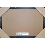 Specchio da parete con cornice in legno senza smusso