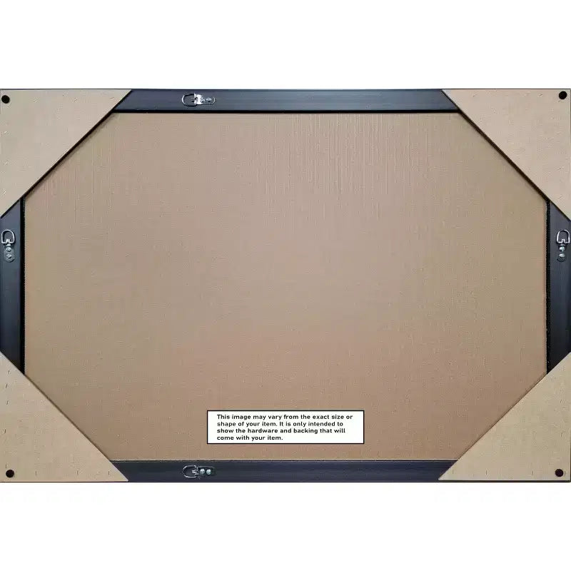 Specchio da parete con cornice in legno senza smusso