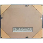 Specchio da parete con cornice in legno non smussata ed elegante