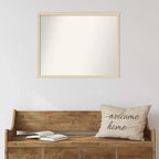 Specchio da parete con cornice in legno senza smusso