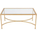 Matilda Coffee Table - Gold/Glass