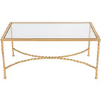 Matilda Coffee Table - Gold/Glass