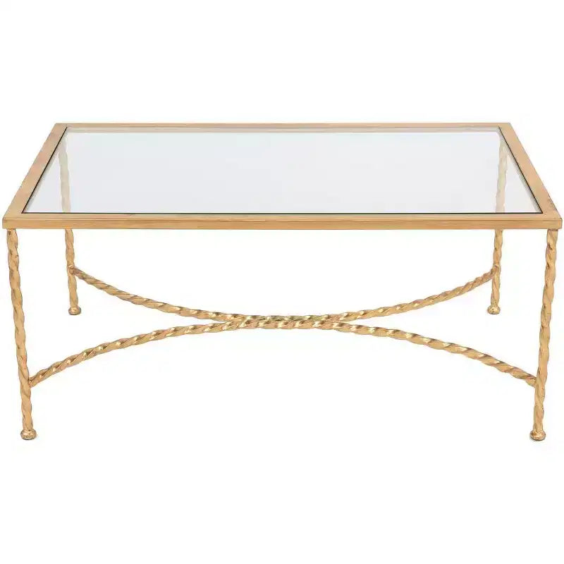 Matilda Coffee Table - Gold/Glass