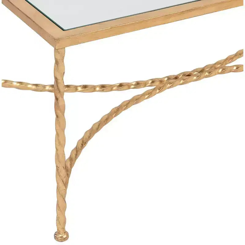 Tavolino da salotto - Oro/Vetro