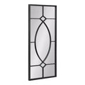 Bakersfield Rectangle Metal Decorative Mirror, 13x3, Black