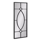 Bakersfield Rectangle Metal Decorative Mirror, 13x3, Black