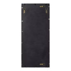 Specchio decorativo rettangolare in metallo, 13x3, nero