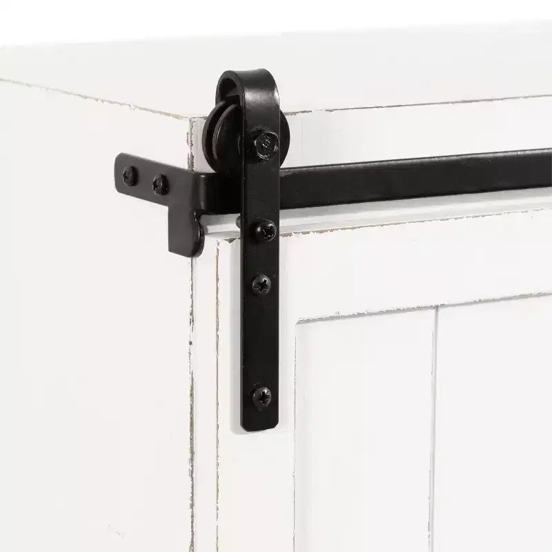Tavolino sospeso in legno con armadietto