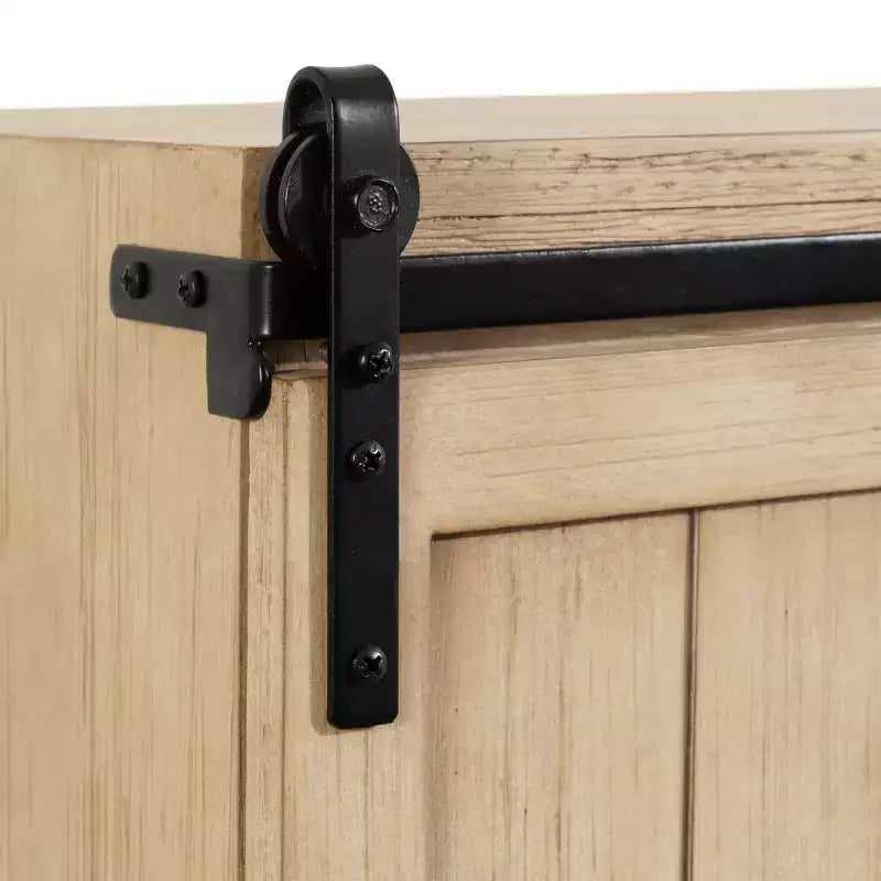 Tavolino sospeso in legno con armadietto