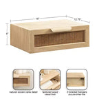 Tavolino sospeso in rattan
