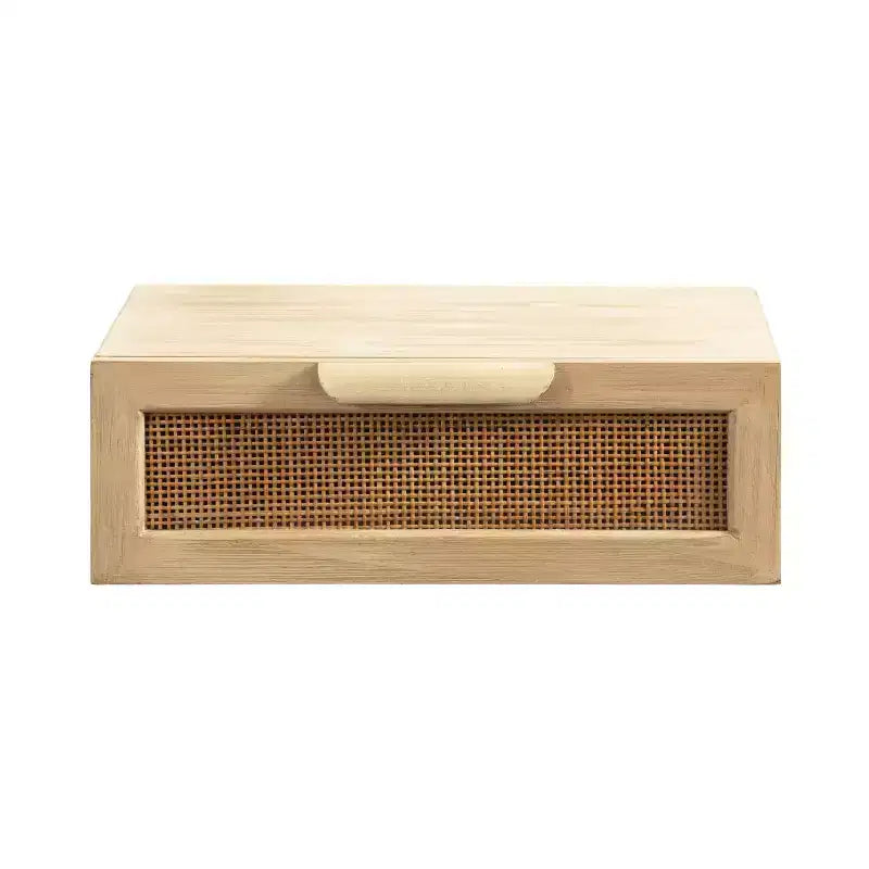 Tavolino sospeso in rattan