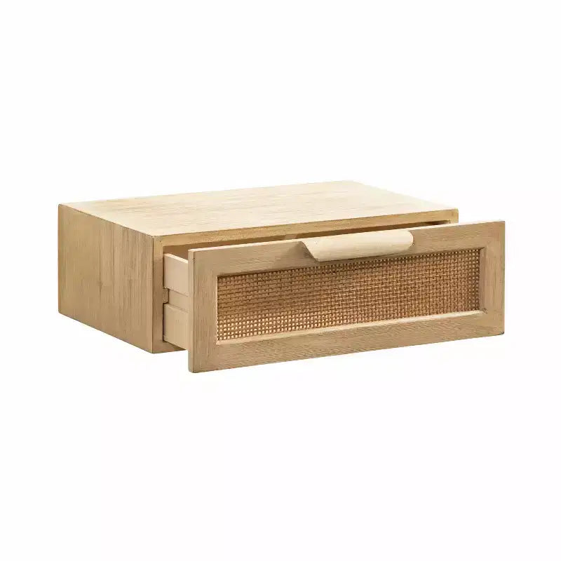 Tavolino sospeso in rattan