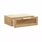 Tavolino sospeso in rattan