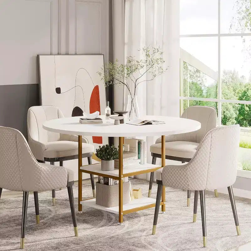 Tavolo da pranzo rotondo da 119,4 cm per 4 persone