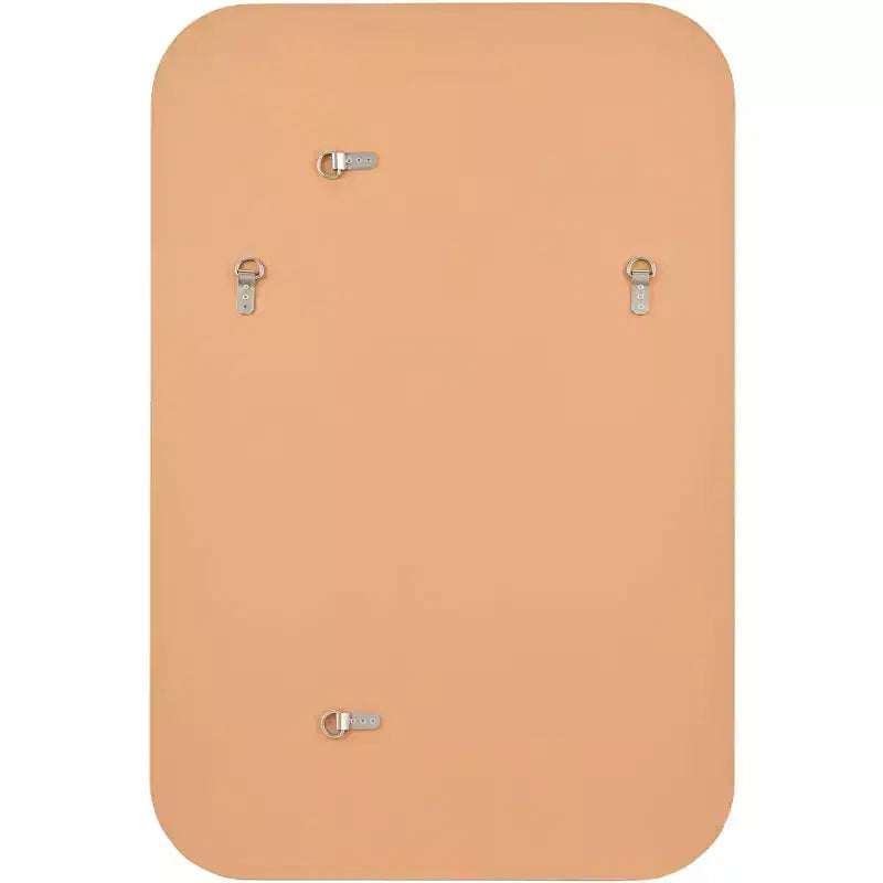 Specchio da Parete Rettangolare da Toilette Moderno, con Bordo Smussato e Cornice Dorata, 71 cm di Larghezza, per Bagno, Camera da Letto, Soggiorno