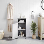 Organizzatore per Mobiletto da Bagno con Anta a Chiusura Magnetica, Ripiano Interno Regolabile e Ripiano Superiore Aperto