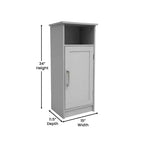 Organizzatore per Mobiletto da Bagno con Anta a Chiusura Magnetica, Ripiano Interno Regolabile e Ripiano Superiore Aperto