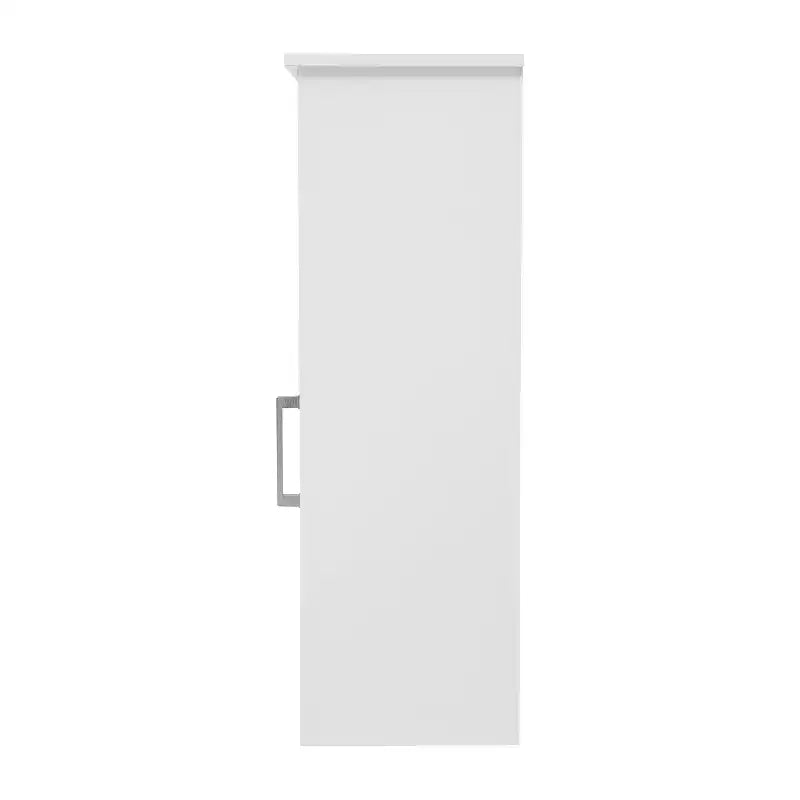 Organizzatore per Mobiletto da Bagno con Anta a Chiusura Magnetica, Ripiano Interno Regolabile e Ripiano Superiore Aperto