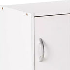 Mobile contenitore multiuso a 3 ante in legno ingegnerizzato resistente per cucina, ufficio, cameretta dei bambini e altra organizzazione domestica