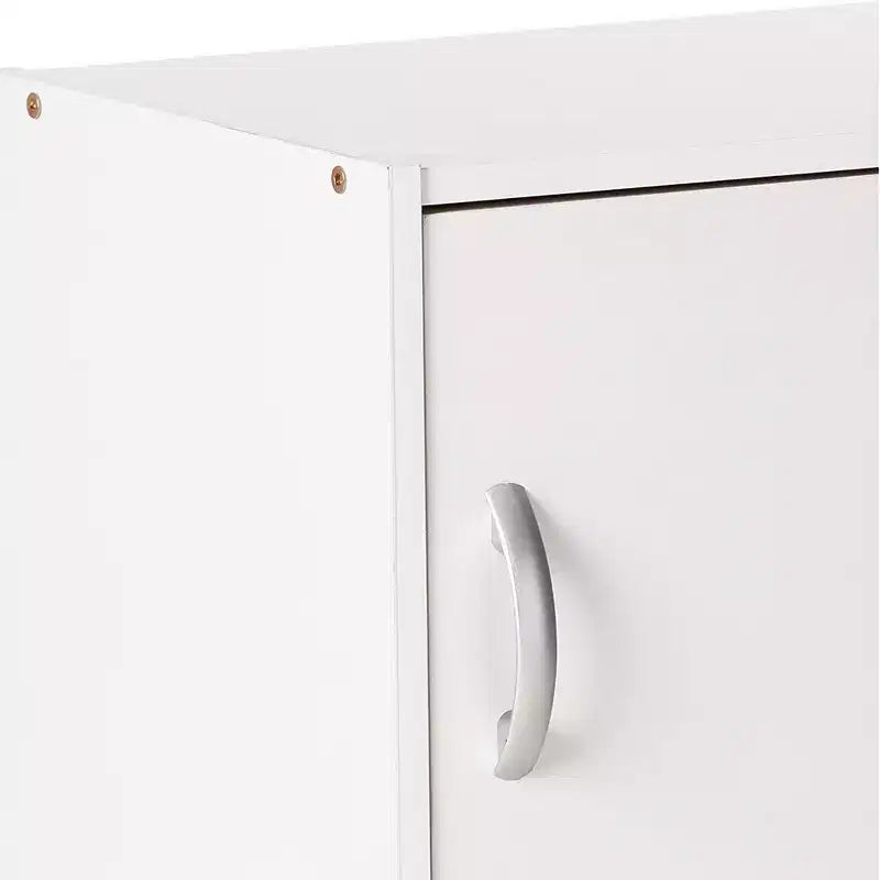 Mobile contenitore multiuso a 3 ante in legno ingegnerizzato resistente per cucina, ufficio, cameretta dei bambini e altra organizzazione domestica