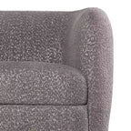 Divano in tessuto bouclé curvo Pinehush Boho da 215,9 cm con cuscini a molle insacchettate