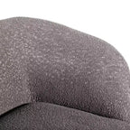 Divano in tessuto bouclé curvo Pinehush Boho da 215,9 cm con cuscini a molle insacchettate