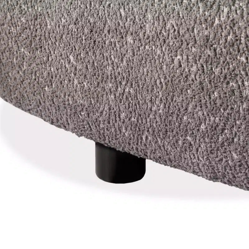 Divano in tessuto bouclé curvo Pinehush Boho da 215,9 cm con cuscini a molle insacchettate