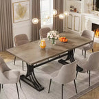Tavolo da pranzo rettangolare da 160 cm per 4-6 persone, tavolo moderno per sala da pranzo, cucina, soggiorno