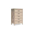 Socalle 5 Drawer Dresser, Tan