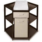 Diaper Corner Baby Changing Table with Hamper and Basket