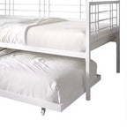 Lettino in metallo con letto estraibile